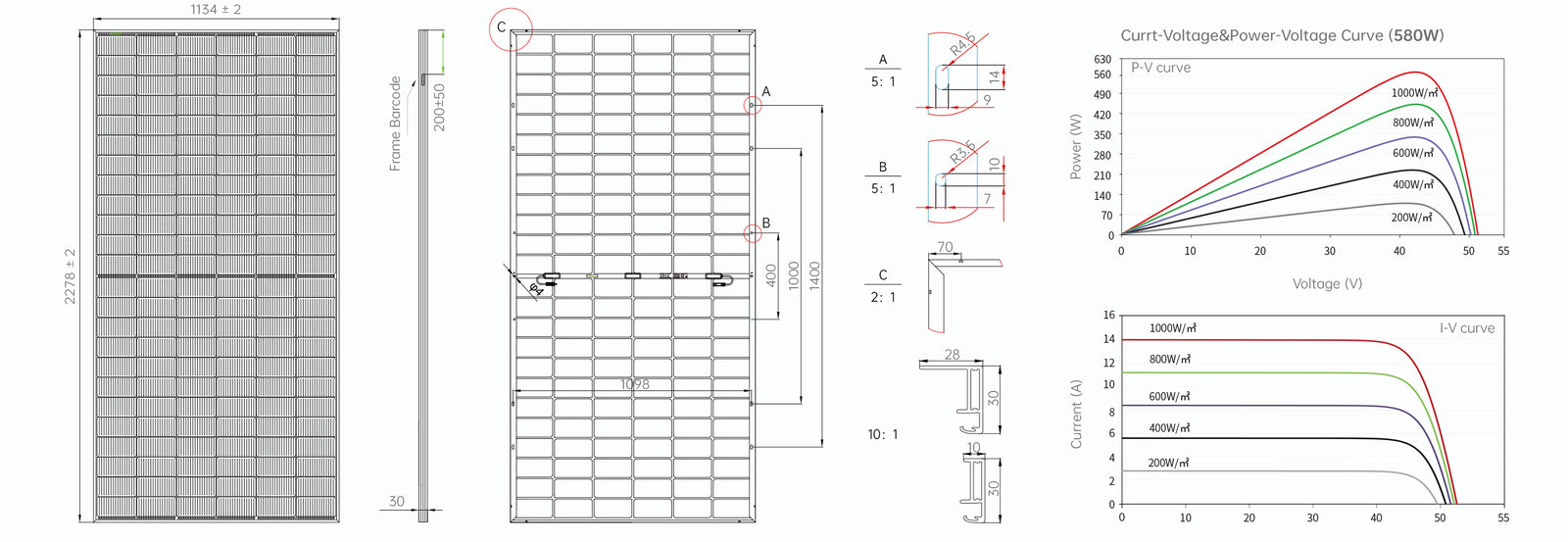ABMESSUNGEN DES MODULS (mm)